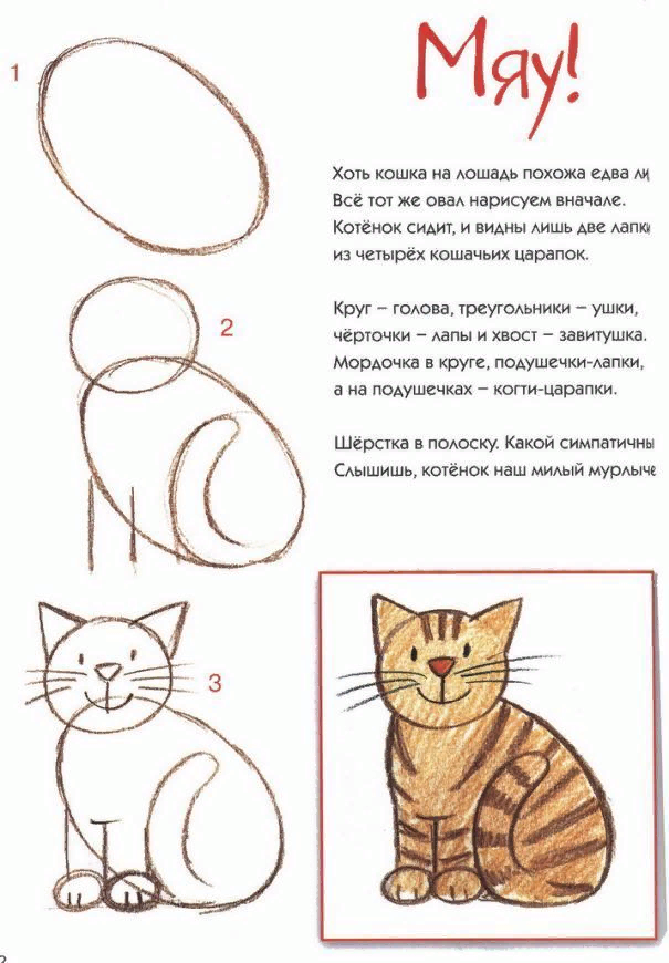 Рисуем кошечку. Фото из свободного доступа. 