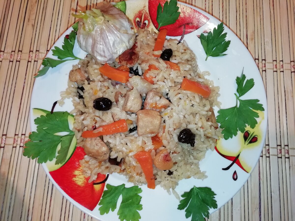 Плов со свининой в мультиварке. 