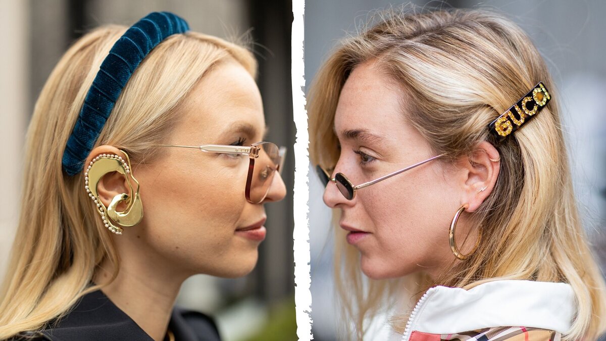 Украшения не только убирают волосы, но и оживляют лук.