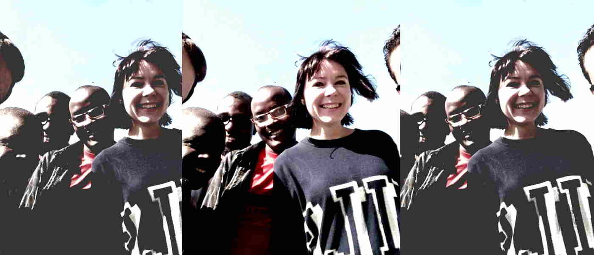 Анастасия Михайлова во время рабочей поездки в Африку