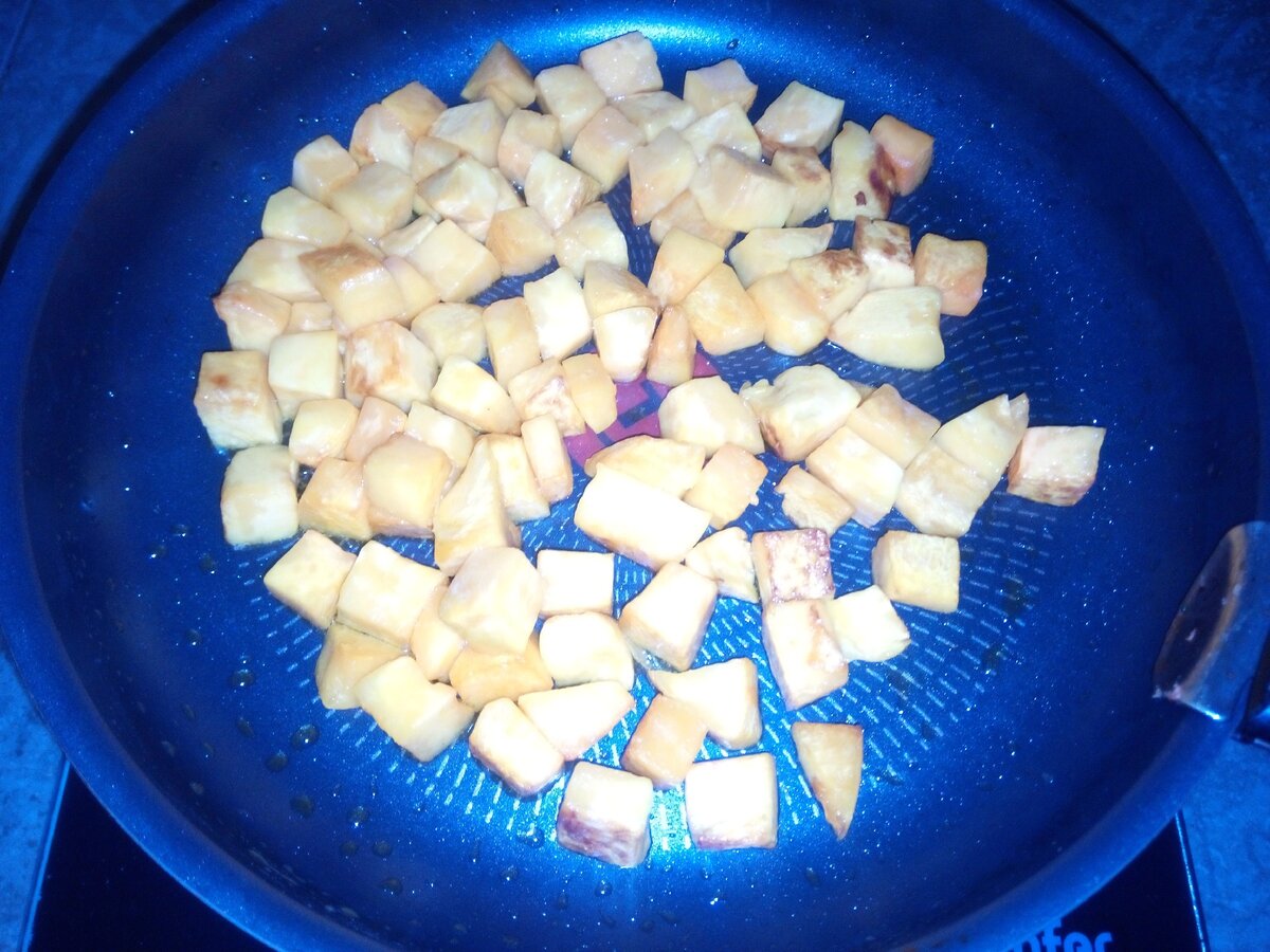 Почти приготовленная тыква.