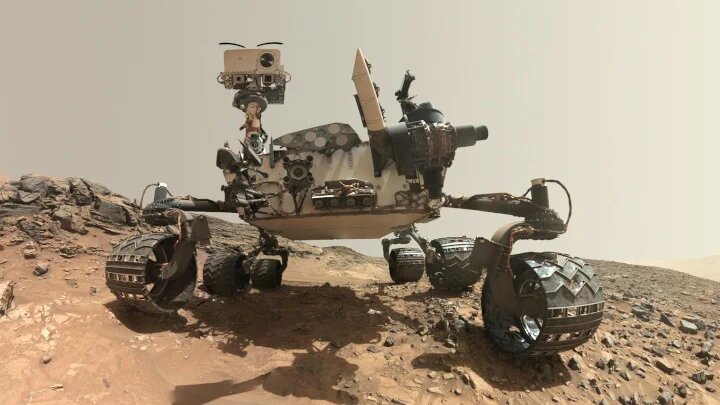 Ровер Curiosity приземлился на поверхность Марса в 2012 году. Источник: НАСА