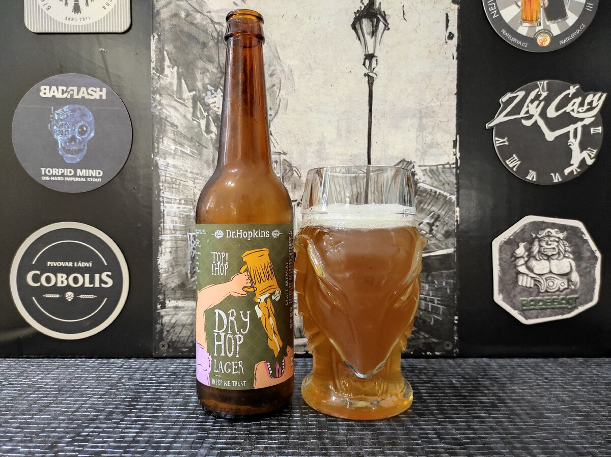 Dry Hop Lager в кружке Kozel