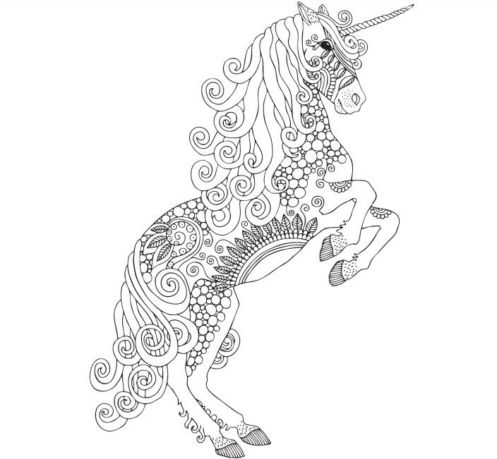 Добавьте волшебным единорогам ярких красок!