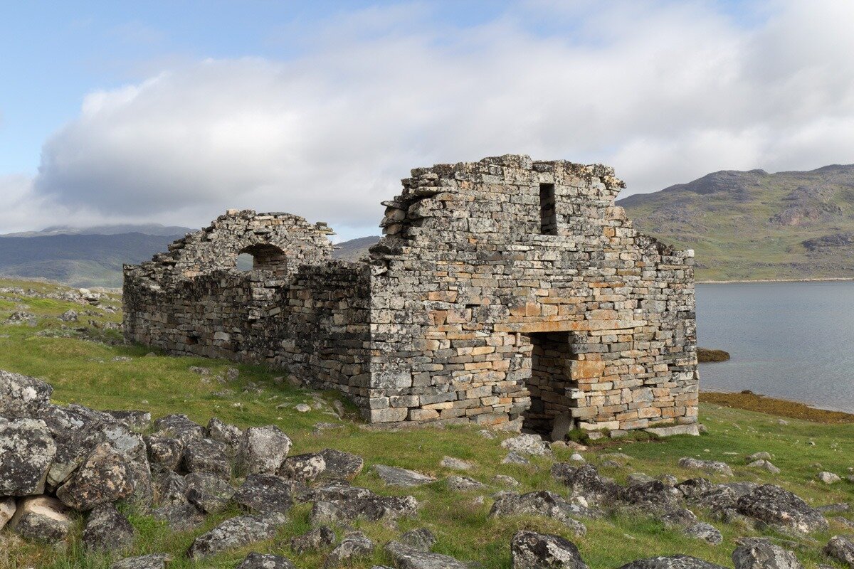 Остатки поселений викингов XIV века