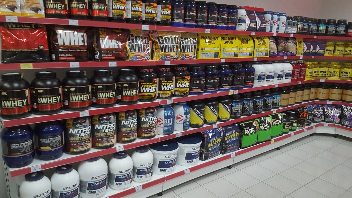 Типичный магазин спортивного питания