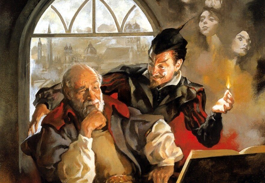 Доктор чернокнижник Иоганн Георг Фауст жил в 16 веке и считался сатанинским героем, крутившим свои усы всякий раз, когда вершил  очередное темное дело.-2