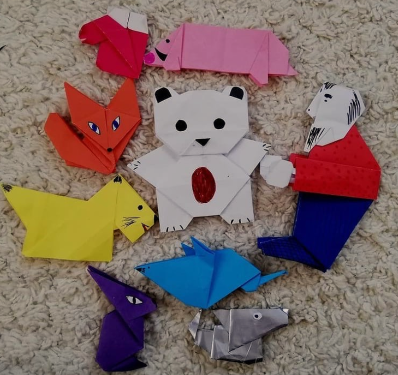 Мои работы,а точнее моих деток( я им совсем немного помогала!)