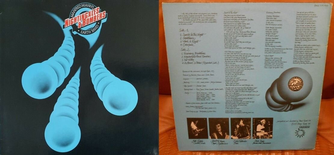 Manfred Mann's Earth Band "Nightingales & Bombers". Конверт альбома