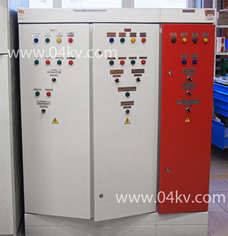 Щит ВРУ с панелью ППУ