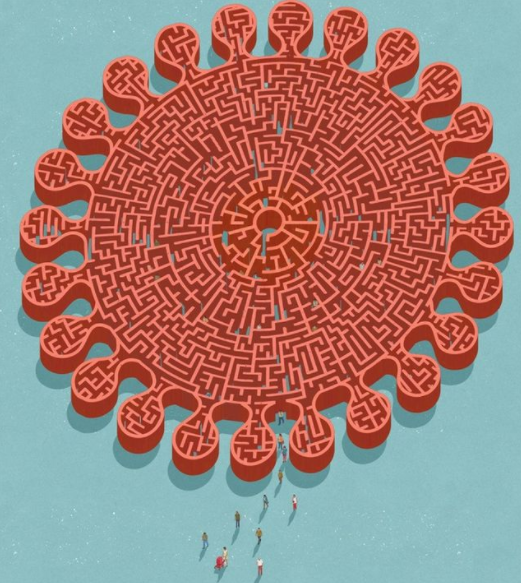 "Is this the beginning of the end of Covid? " - "Это начало конца Ковида?". Автор Джон Холкрофт (John Holcroft)