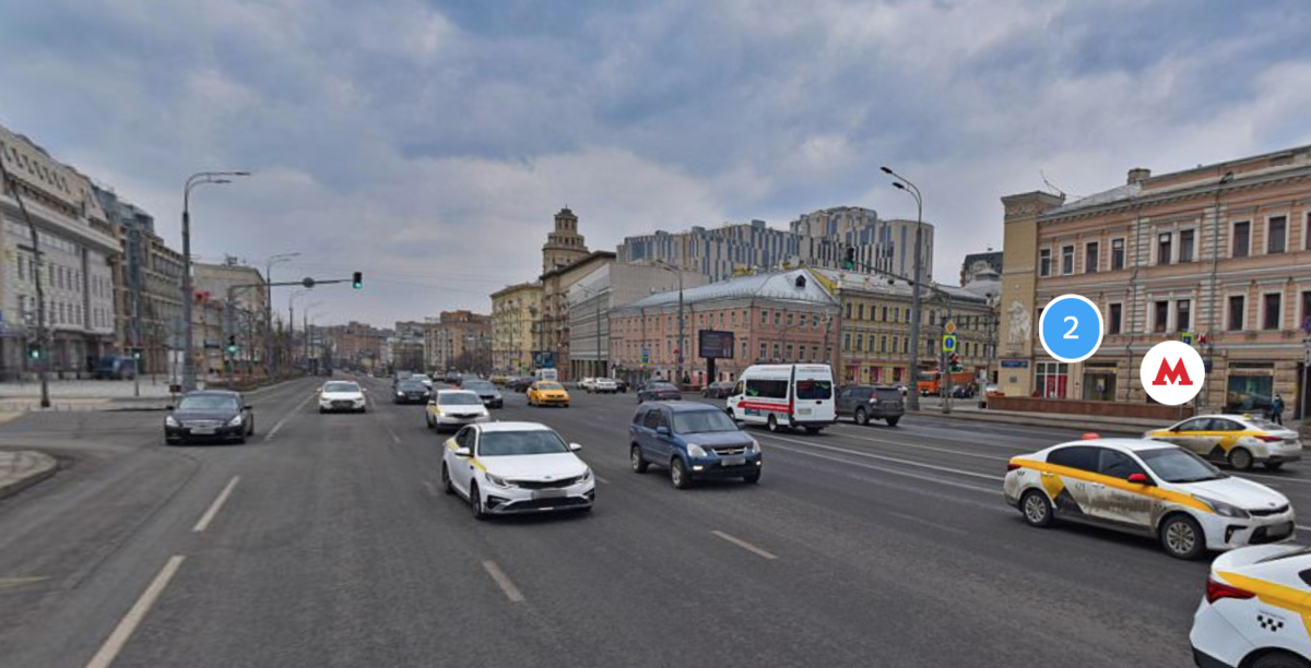 Здесь раньше была Сухарева башня, 2020. Яндекс.Панорамы.