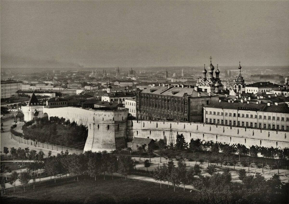 Китайгородская стена, фото 1887. Общественное достояние