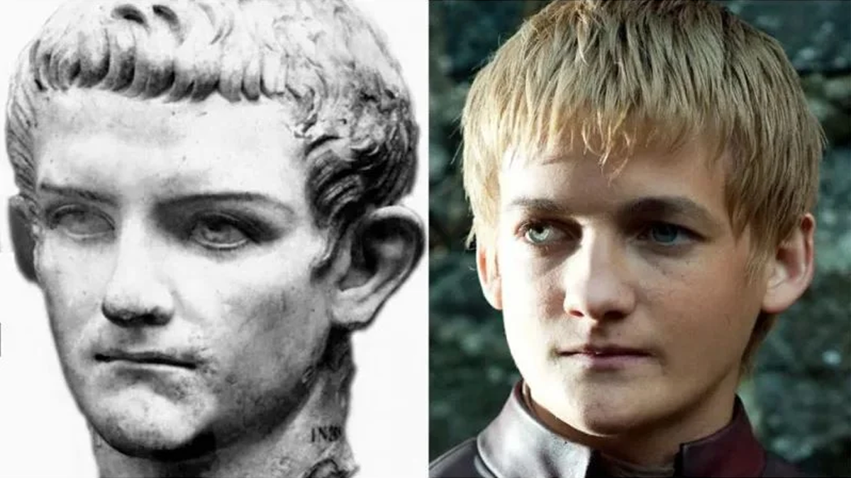Забавный факт: бюст Калигулы очень похож на Джофр Бараеона. Как мы знаем у обоих были проблемы с психикой