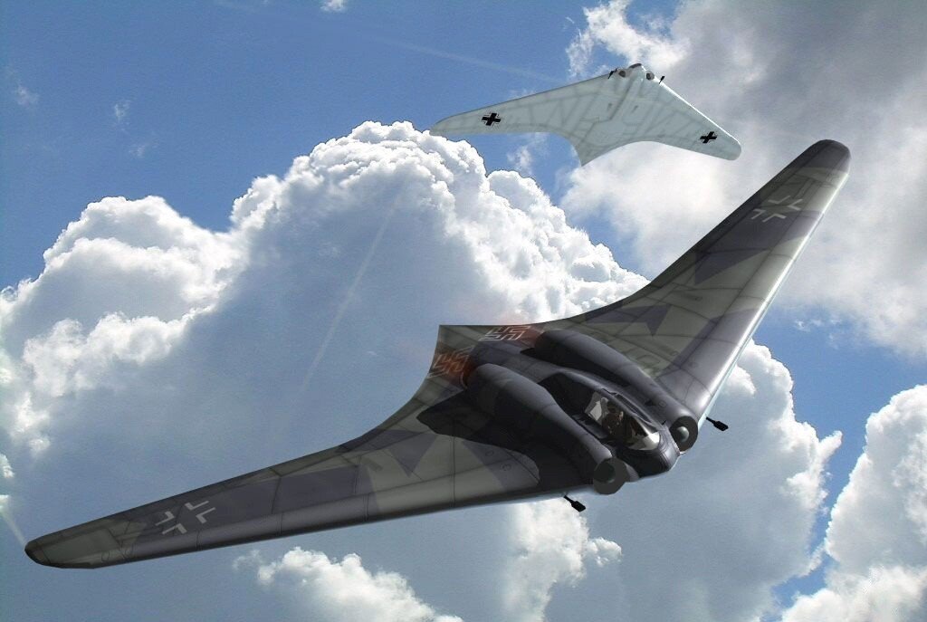 Летающее крыло Horten ho 229. Horten ho 229 стелс-бомбардировщик. Немецкий истребитель Horten 229. Ho 229 v3.