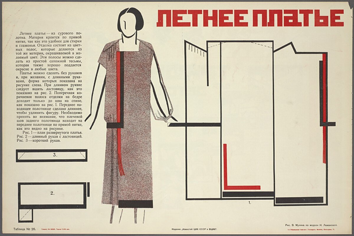Разработка кроя Надежды Ламановой.