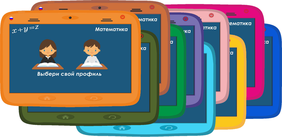 Десять обложек планшета.