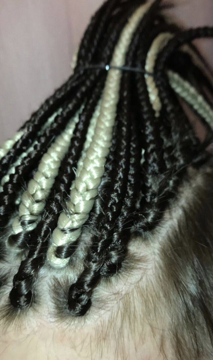 После (афрокосы классика на андеркат)