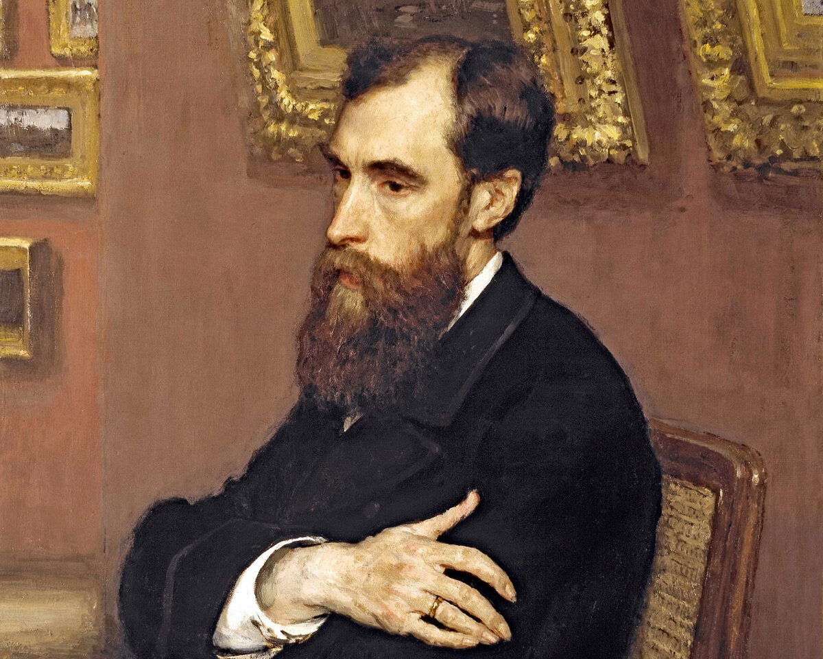 Портрет Павла Михайловича Третьякова, 1883 г. И. Е. Репин. Источник: Государственная Третьяковская галерея