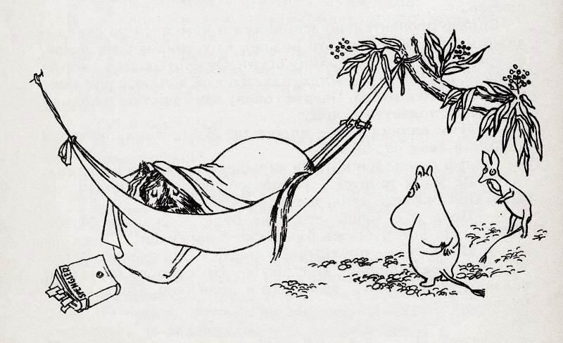 Ондатр. Рисунок Туве Янссон к книге «Муми-тролль и комета»