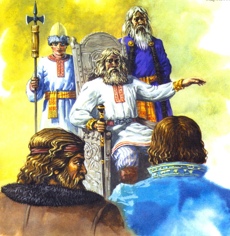 Гостомысл. картина П.В Ильина