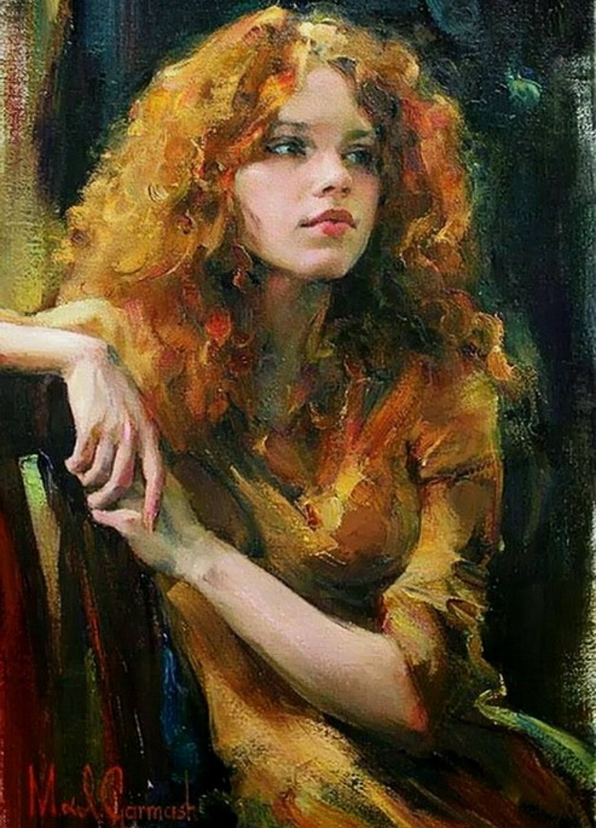 Красивый человек картина. Michael and Inessa Garmash картины. Michael and Inessa Garmash портреты.