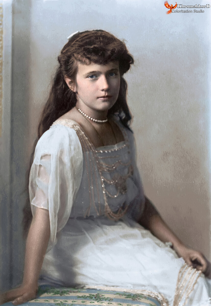 Колоризированное фото А.Н. Романовой.
Оригинал взят из открытых источников.