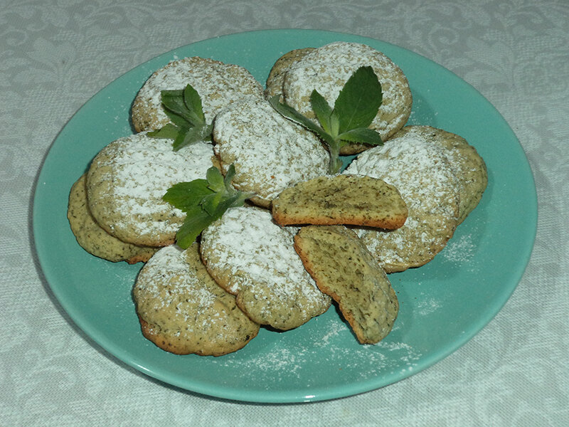 Мятное печенье из свежей мяты