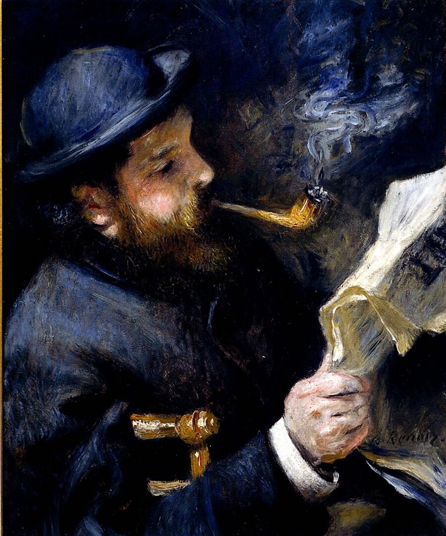 П. О. Ренуар. "Моне читает".  (1872)