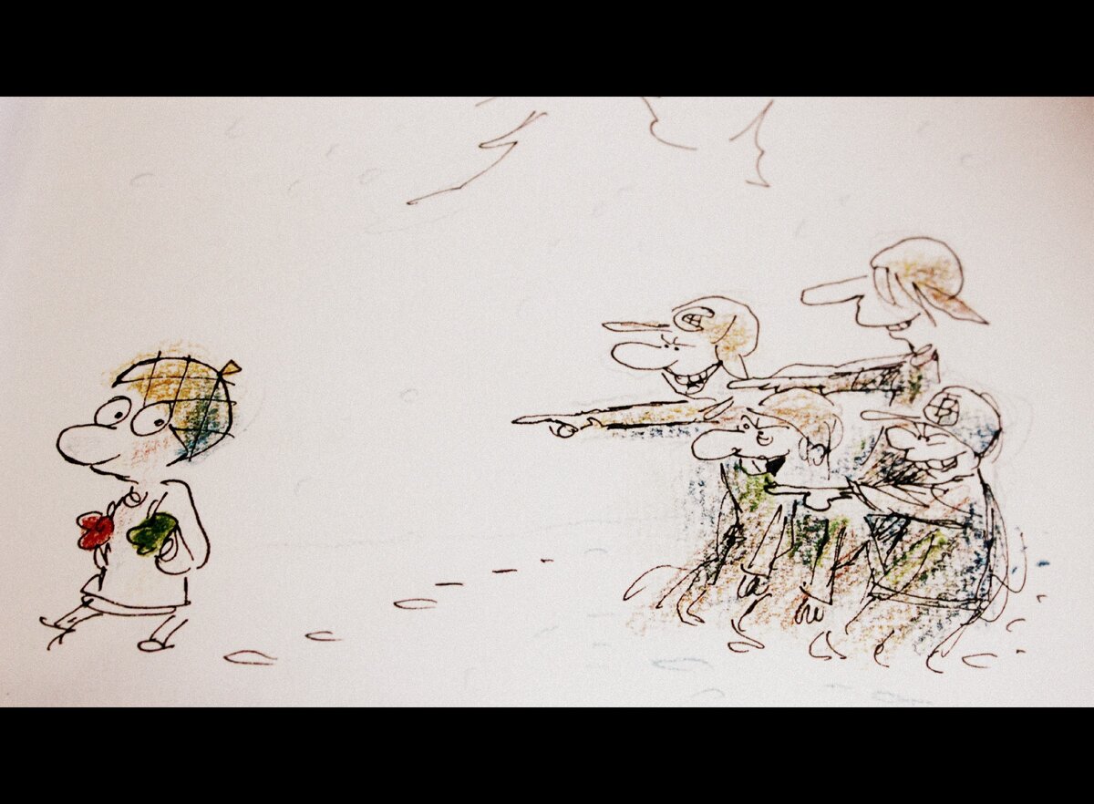 Иллюстрация Жака Гольдстина к книге " Мой Друг Бертольт"