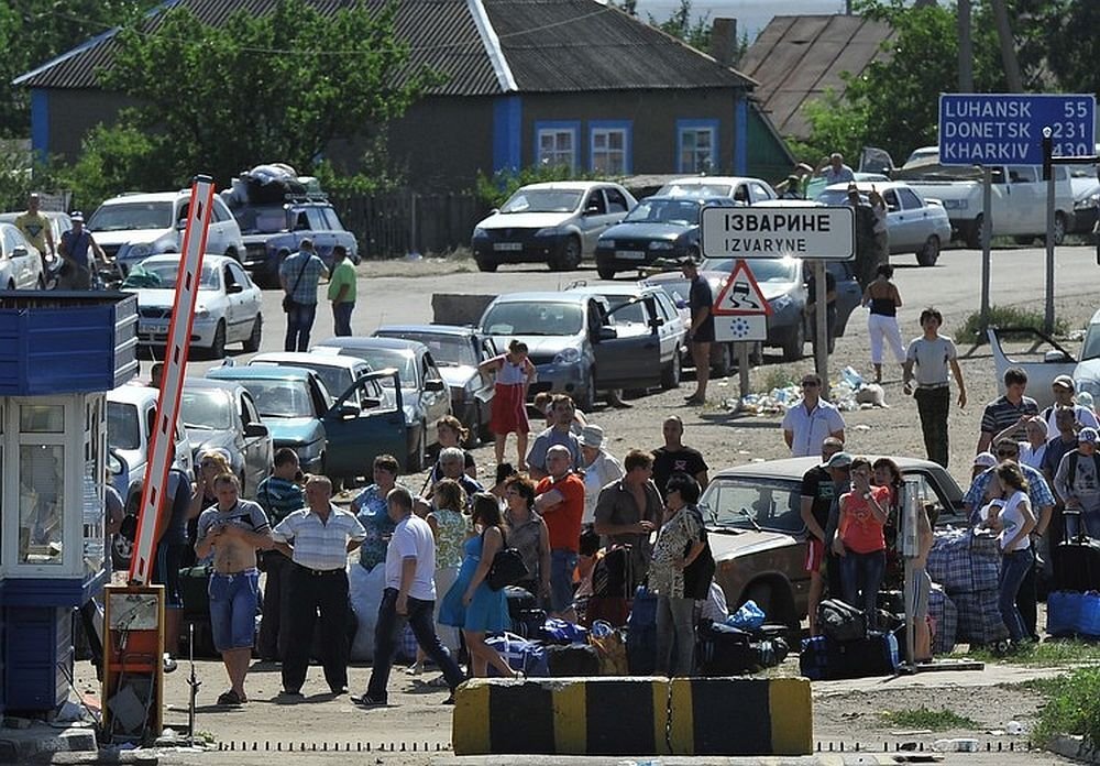 Участок российско-украинской границы, переход "Изварино". Фото: svpressa.ru.  