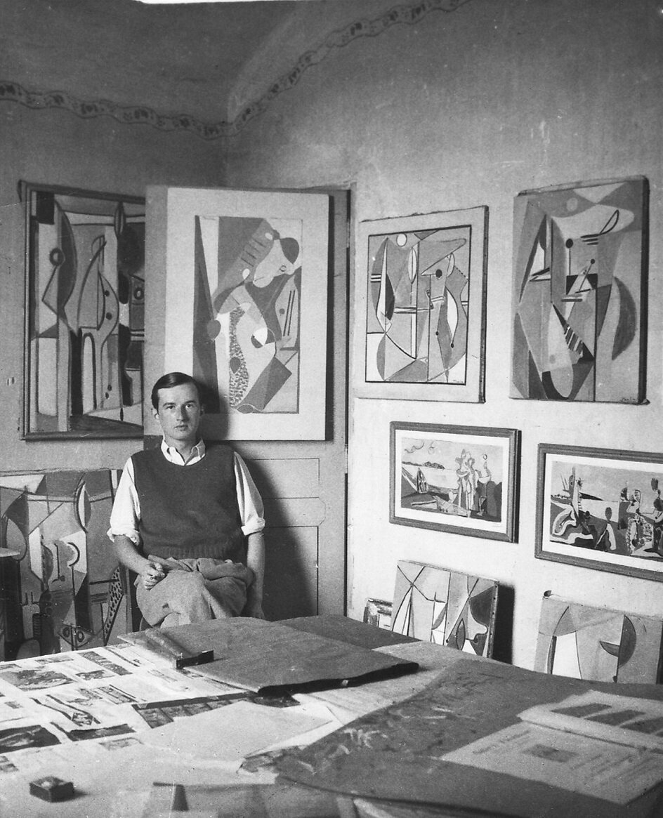 Вольфганг Паален в своей студии. 1932 г.
