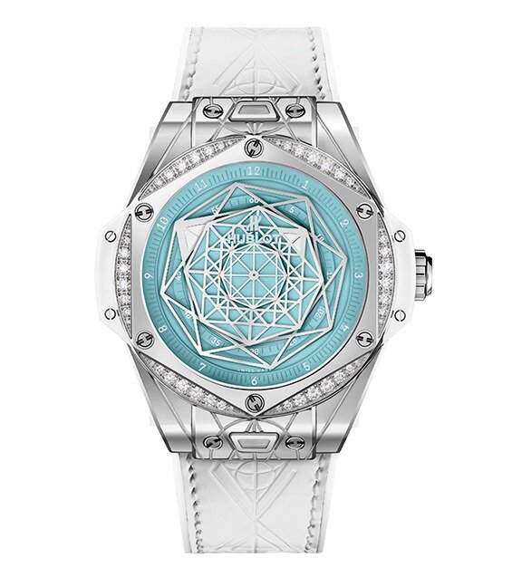 Лимитированные часы Hublot Big Bang One Click Sang Bleu Steel Turquoise Special Edition, созданные в соавторстве с татуировщиком Максимом Буши