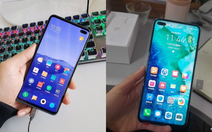 Xiaomi Redmi K30 (слева) и Honor V30 (справа)