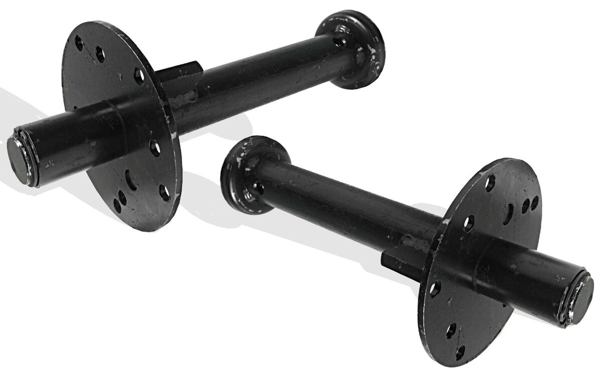 Общий вид удлинителей. На следующем фото будет видно, как они стоят на колесе мотоблока