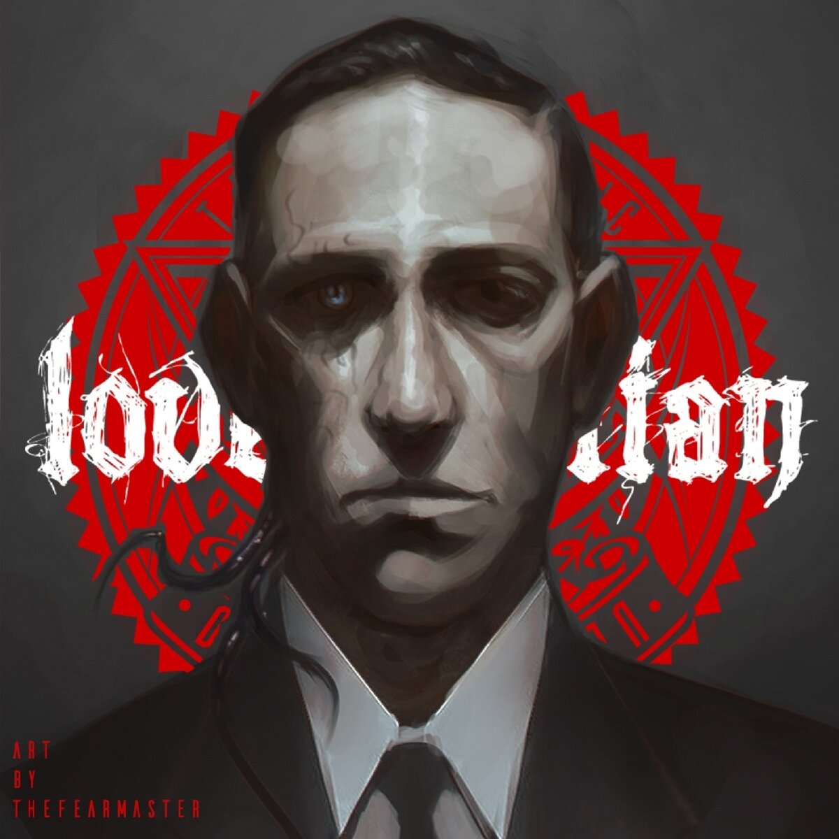 Аватар проекта lovecraftian horror, art by the Fear Master, лого by aurwiz