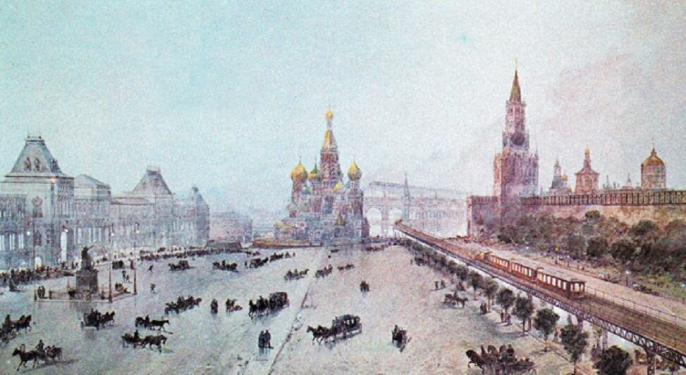 Иллюстрации к проекту 1902 года выполнил известный художник Николай Каразин