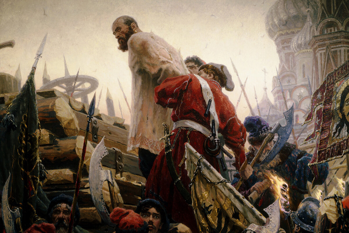 Картина С.Кириллова "Казнь Степана Разина" 