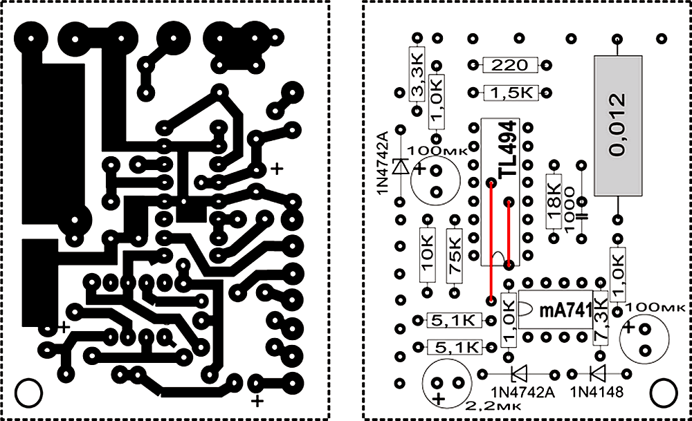 Схема печатной платы зарядного устройства. Зарядное устройство для автомобильного аккумулятора на tl494 схема. Зарядное для автомобильного аккумулятора на ТЛ 494. Схемы самодельных ЗУ для автомобильных АКБ на tl494. Схема автоматического зарядного устройства на микросхеме tl494.
