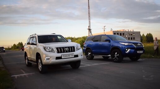 Toyota Land Cruiser Prado дизель VS Toyota Fortuner дизель + 2 бонуса