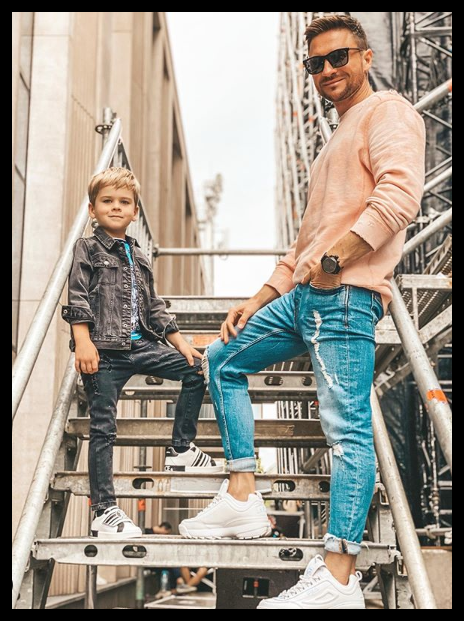 Сергей Лазарев со своим сыном Никитой