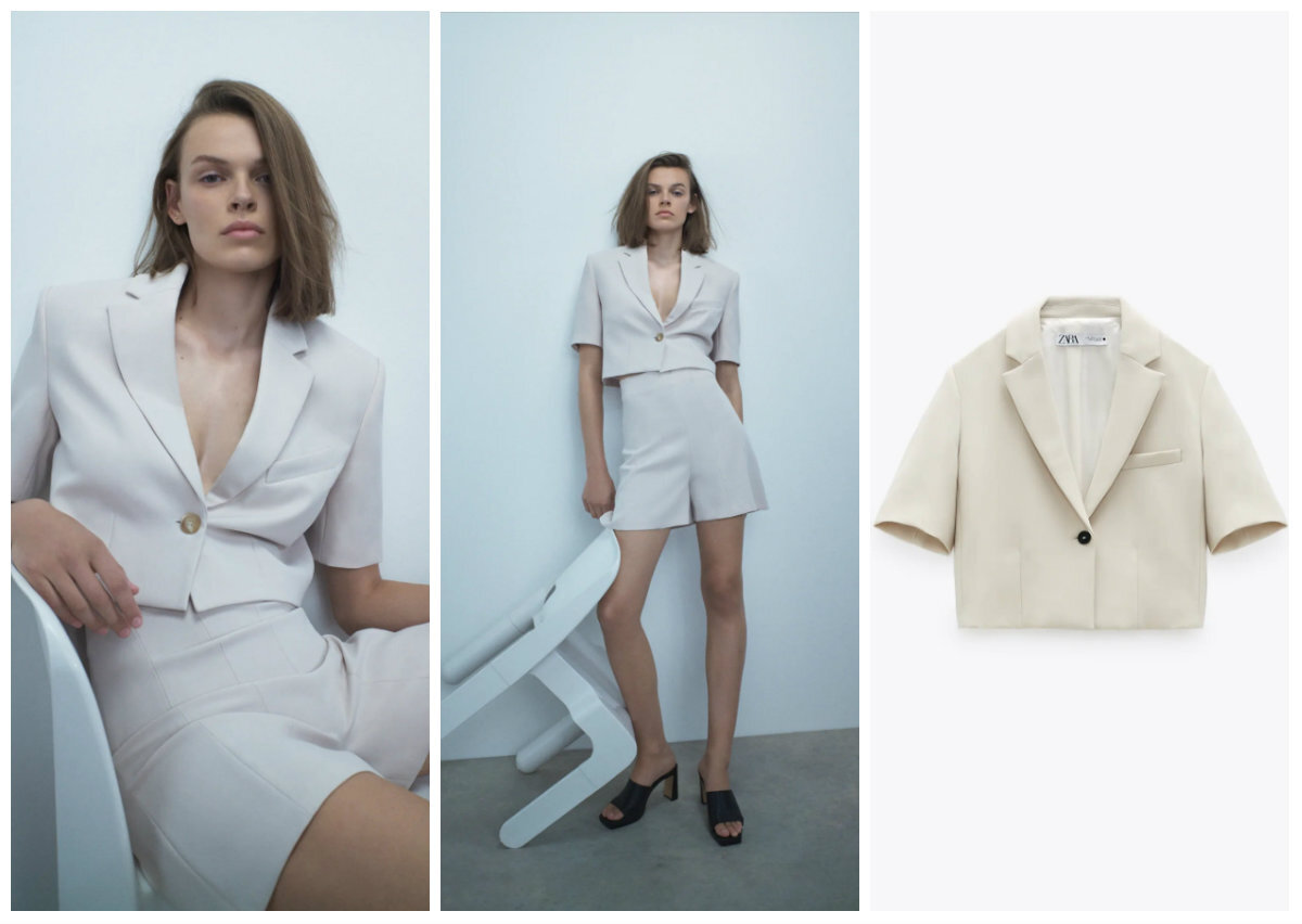 Блейзер и шорты Zara / источник фото: Zara