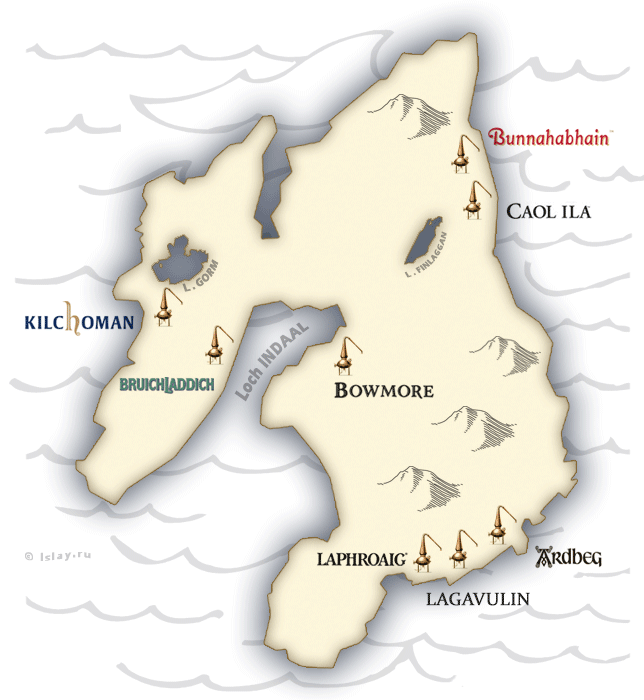 Карта Islay (источник islay.ru)