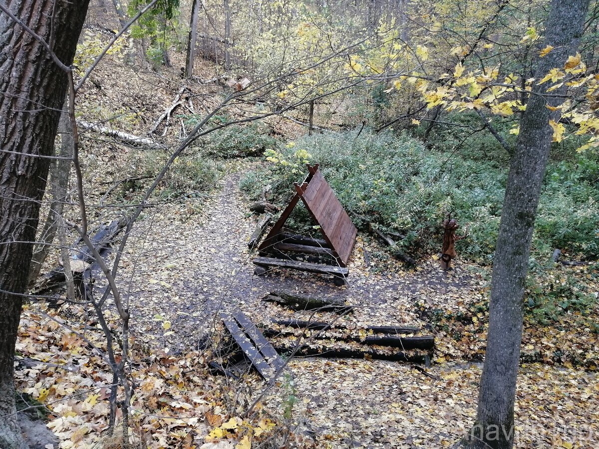Вид территории родника сверху
