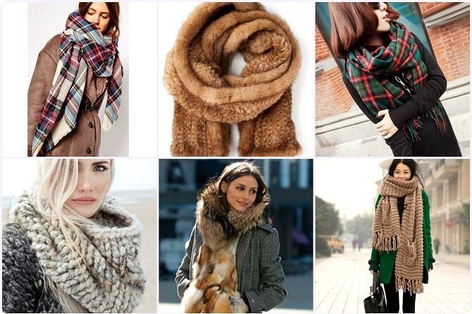 Модные шарфы на эту осень
