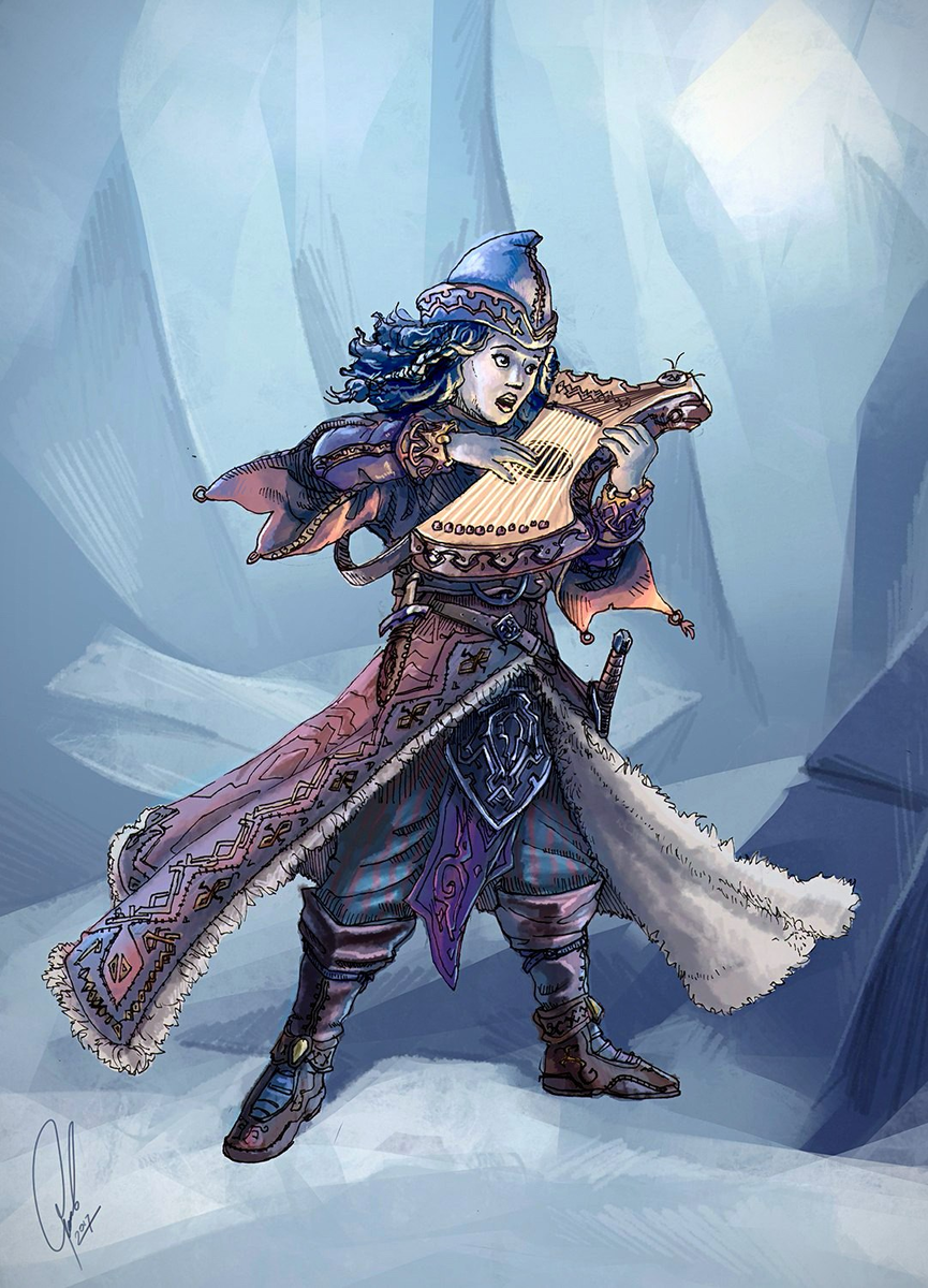 Персонаж, скорее всего, скандинавский скальд