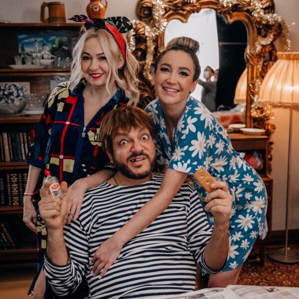 Фото со съёмок клипа на песню "Снежинки"