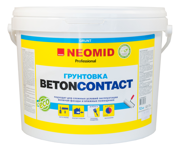 NEOMID BetonContact professional Адгезионный грунт по бетону и штукатурке