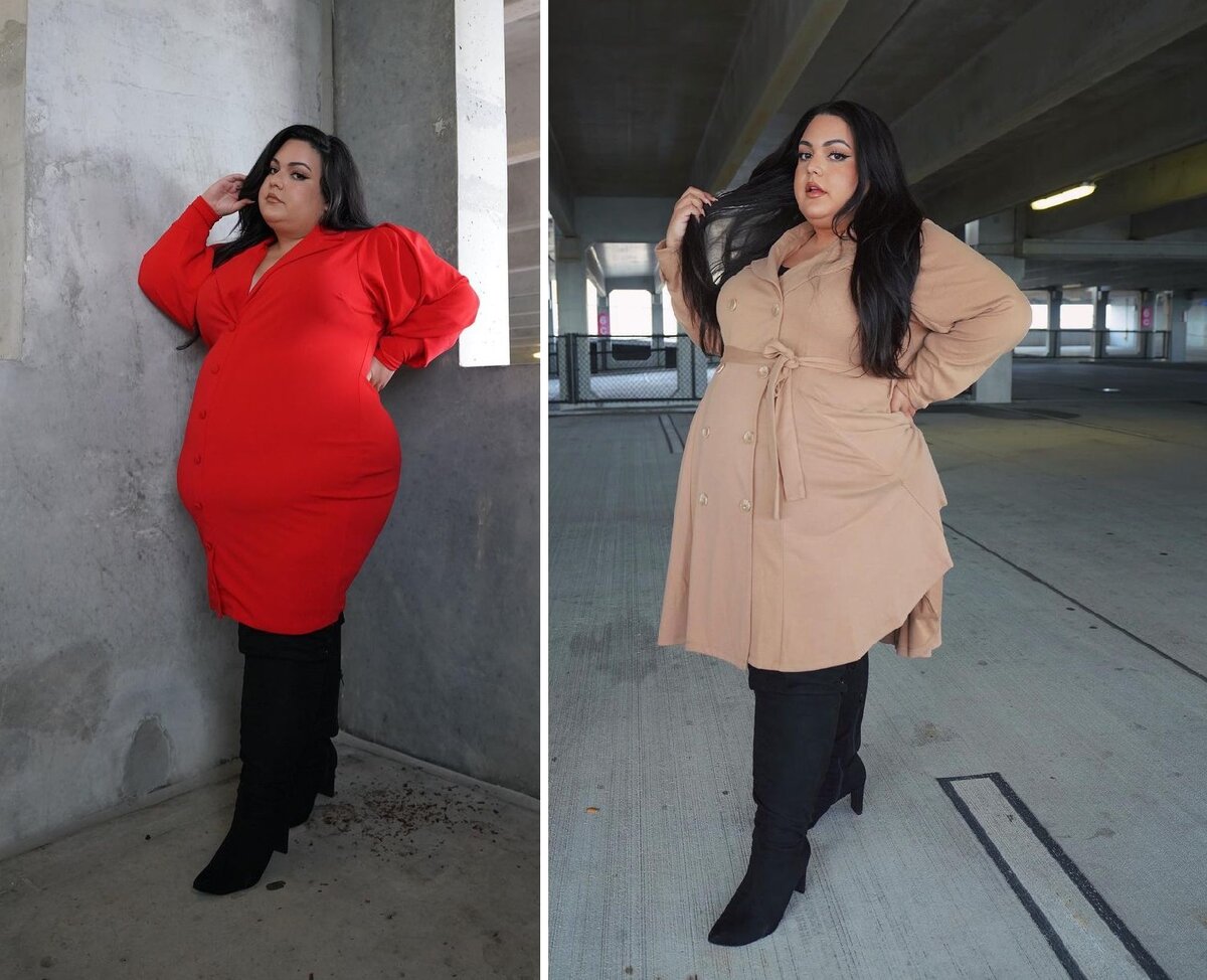 Наглядный пример того, как правильно подобранное платье может за секунду преобразить фигуру!