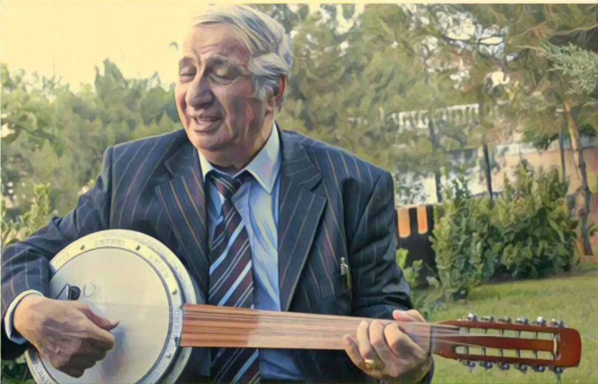 Арам Тигран, курдский певец и композитор. Картина современного художника(из ОИ).